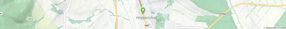 Kartendarstellung des Standorts für Apotheke Zum schwarzen Adler in 7331 Weppersdorf